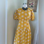 Anthropologie En Saison Puff-Sleeve Tiered Embroidered Dress Medium NWOT $178 Photo 2