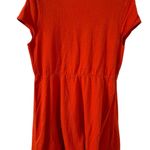 ZARA - Embroidered Orange Women's Mini Dress Size L Photo 2