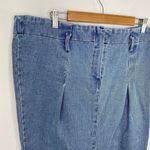 An C'Mon Women Denim Midi Pencil Skirt Size M/10 Wool Cotton Slit Light Wash Blue Size M Photo 3