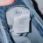 Risen Jeans Women's Crossover Light Wash High Waisted Straight Leg Ankle Jeans Photo 5