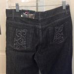 Faded Glory -  wide flare dark wash y2k jeans in black s 10p Photo 4