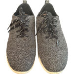 Toms  Womens‎ Lace Up Sneakers Cabrillo Size 7.5 Black Casual Minimalist 10012420 Photo 0