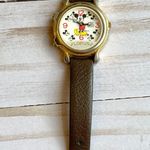 Disney Lorus Vintage 1980's Mickey Mouse Singing Watch with Leather Band Photo 1