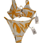 Shade & Shore NWt  orange tie dye bikini set, 32 b / small Photo 0