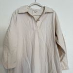 Massimo Dutti  Ecru Oversized Shirt Dress Size XS-S Photo 1