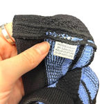 St. John Collection Santana Knit Black Blue Stripe Cardigan Sweater Size 4 Photo 6