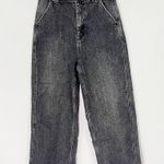 Free People  We The Free CRVY Berlin Wide Leg Jeans Black Wash Out Size 25 Photo 1