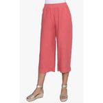 Stella Carakasi 100% Linen Berry Natural Lux City Pants, Size L, Like New Pink Size L Photo 1