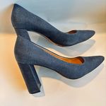 Banana Republic  Navy Textured Pebble Leather Heels Size 9.5 Photo 0