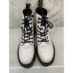 Dr. Martens Dr Doc Luana White Leather Boots Combat Lace Up Womens Size 8 Photo 1