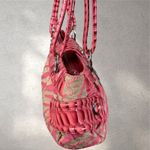 Guess  Zebra Print Canvas Y2k Shoulder Bag Purse Pink Animal Print Vintage Photo 1