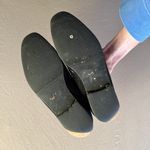 European Suede Leather Buckle Loafers Black Size 7.5 Photo 5