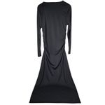 J.Crew  Long-sleeve dress in‎ jersey crepe Black L NWT Photo 1