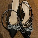 Wrapped Heels Black Size 7.5 Photo 2