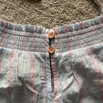 Anthropologie Maeve by  Gauzy Tiered Dress Cover Up Light Blue Pink Stripe XS Photo 9