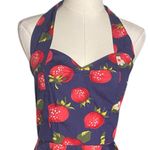 Ensnovo Vintage 50s Strawberry Print
Halter Midi Dress Photo 6