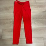 LPA  Women’s High Waisted Tie Front Skinny Ankle Pant Red Size L Photo 1