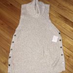 Free People Ivory Comb Sleeveless Sweater Sz M Photo 0