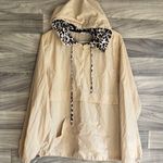Andthewhy Chic Beige Utility Jacket with Leopard Hood Photo 3