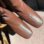 Reformation  Enis Stretch Leather Ankle Boot 8.5 in Chestnut Brown Photo 11