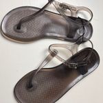 Old Navy  Ankle Strap Transparent Brown Jelly Sandals Sz 7 NWOT Photo 3