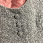 Vintage 1960s Cropped Blazer Jacket 3/4 Length Sleeves Women Carlette Twee Gray Photo 11