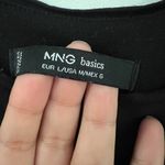 Mango  Black Overlay Layered Mini Sleeveless Dress Medium Photo 5