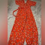 Miami Francesca’s  Red Floral Jumpsuit Photo 0