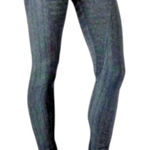 Helmut Lang  Women's Striped Leggings – Dark Gray, Sleek Minimalist, Size P Photo 0