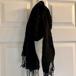 Indian Black Tasseled Scarf Unisex Womens One Size Fits All Photo 2