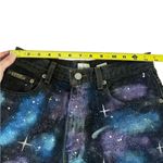 Calvin Klein  galaxy painted black denim shorts high waisted Size 29 Photo 2