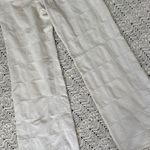 J.Crew Square Patch Design Mid-Rise Wide Leg Corduroy Pants White (Small) Photo 7