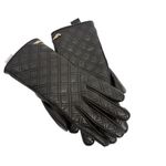 Diane Von Furstenberg  Women's Leather Gloves -‎ Black Elegant Winter Accessories Photo 11