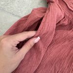 Free People intimately  rust linen/cotton mini wrap halter dress - XS Photo 6