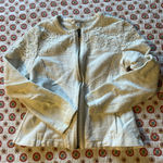 CAbi EUC  White Lace Blazer Jacket Lightweight Cotton size small Photo 0