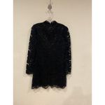 Likely Cupani Dress Womens 10 Black Lace Long Sleeve Sheath Cocktail Mini Party Photo 4