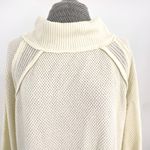 We The Free NEW People She’s A Keeper Oversized Cozy Sweater Frenchnilla Cream M Photo 2