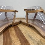 Sophia Milano  Flat Thong Sandals Animal Print Size 8.5 Italy Leather Ankle Strap Photo 7