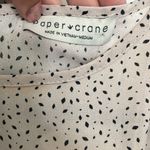 Paper Crane  pink with black specks, new, blouse, medium Photo 2