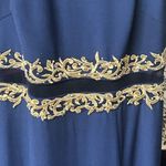 Cachet Sleeveless Embellished Long Formal Dress Navy Midnight Size 2 Blue Photo 6