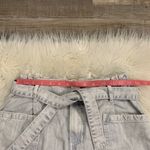 Anthropologie Pilcro high rise denim belted shorts light wash 25 Photo 4