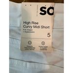 SO  ~ Cury White Jean High Rise Midi Shorts Size 5/27W ~ New With Tags Photo 4