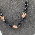 Vintage Feminine Twist Beaded Multicolor Pearl Shell Necklace Mystery Clasp Multiple Photo 2