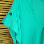 Sweet Wanderer  L Turquoise Nylon Top Photo 2