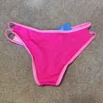 Cupshe  Two Tone Pink Side Cut Out Swim Bikini Bottoms Size S Photo 5