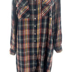 Natural Life  plaid flannel shirt dress sz L Photo 0