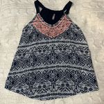 Xhilaration Blue Tribal Pattern Tank Top Photo 0