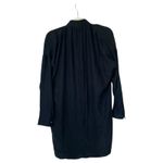 Vince  Collared Silk Shirt Dress Black Size Small Neutral Elegant Business Photo 1