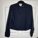 Rachel Roy RACHEL Black Mock Neck Moto Jacket Blazer Size 8 Photo 2