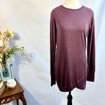 Athleta  Dusty Plum Tulip Front Thumb Hole Sleeve Sweatshirt Dress  Sz XS 💛 Photo 10